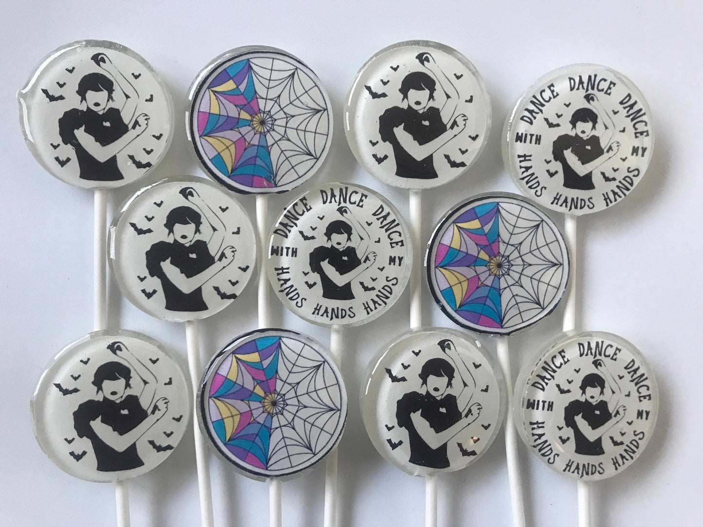 WEDNESDAY ADDAMS lollipops, Wednesday addams cookies, Wednesday Addams cake topper