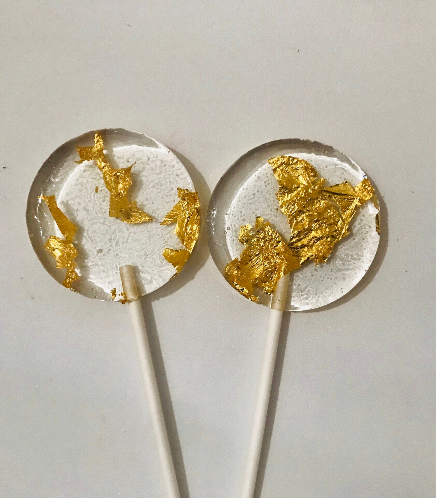 Real gold flaked lollipops