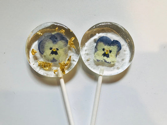 Floral lollipops