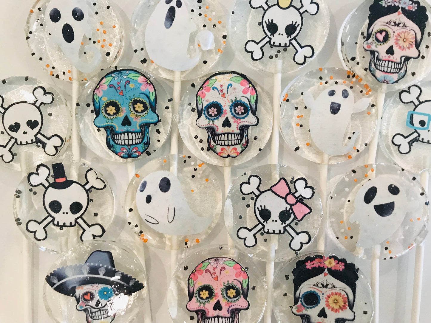 Ghost lollipops