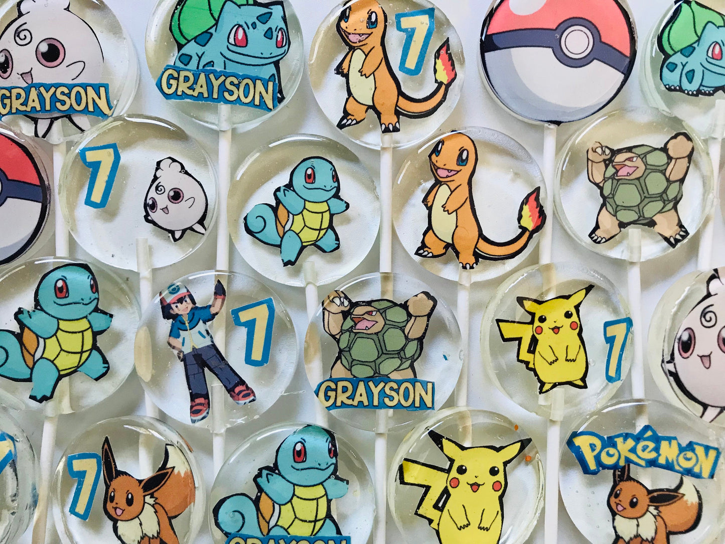 POKEMON themed LOLLIPOPS