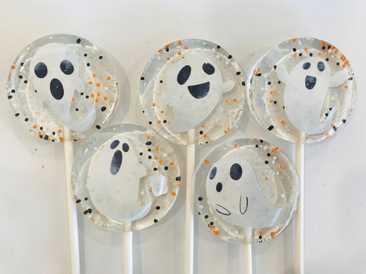 Ghost lollipops