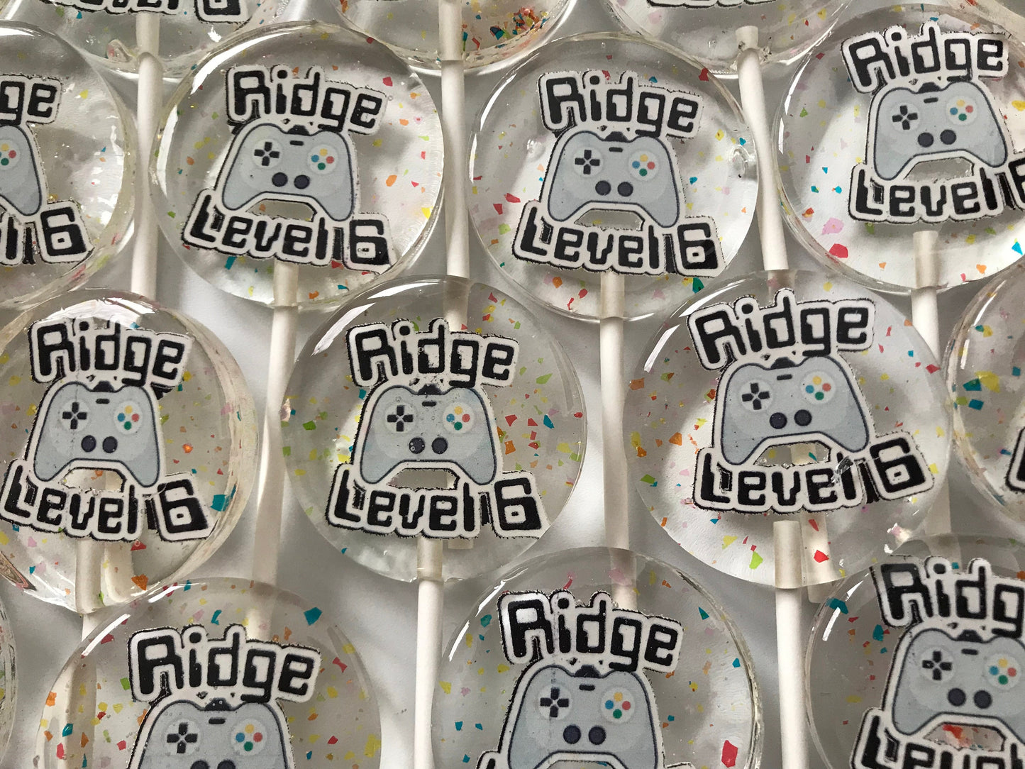 VIDEO GAME birthday lollipops, video game birthday invitation, video game birthday FAVOR