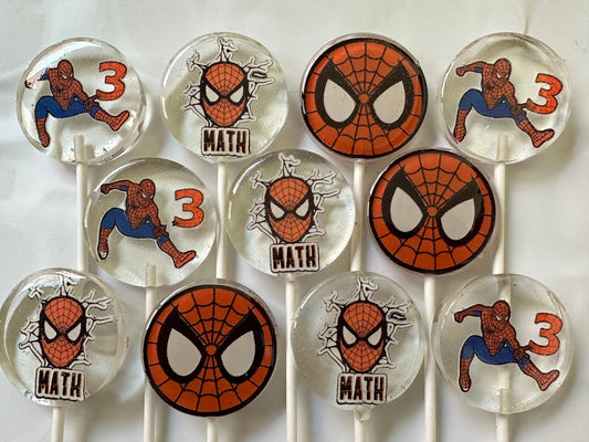 SPIDERMAN LOLLIPOPS